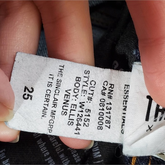 Sinclair MFGRP Ellis Venus Blue Denim Jeans Class W1 Size 25 ~ Made in USA - Picture 14 of 16